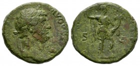 Ancient Roman Imperial Coins - Hadrian - Roma As
129 AD. Rome mint. Obv: HADRIANVS AVGVSTVS legend with laureate bust right. Rev: COS III P P legend ...