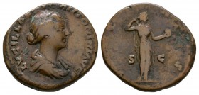 Ancient Roman Imperial Coins - Lucilla - Venus As
164-166 AD. Wife of Lucius Verus, Rome mint. Obv: LVCILLA AVG ANTONINI AVG F legend with draped bus...