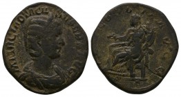Ancient Roman Imperial Coins - Otacilia Severa - Concordia Sestertius
245-247 AD. Wife of Philip I, Rome mint. Obv: MARCIA OTACIL SEVERA AVG legend w...