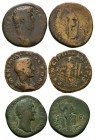 Ancient Roman Imperial Coins - Hadrian to Maximinus - Sestertii [3]
2nd-3rd century AD. Group comprising sestertii: Hadrian; Antoninus Pius and Maxim...