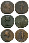 Ancient Roman Imperial Coins - Faustina II and Lucilla - Sestertii [3]
2nd century AD. Group comprising sestertii: Faustina II (2) and Lucilla. 79.51...