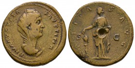 Ancient Roman Imperial Coins - Faustina I - Pietas Sestertius
After 141 AD. Wife of Antoninus Pius, Rome mint. Obv: DIVA AVGVSTA FAVSTINA legend with...