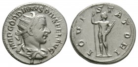 Ancient Roman Imperial Coins - Gordian III - Jupiter Antoninianus
241-243 AD. Rome mint. Obv: IMP GORDIANVS PIVS FEL AVG legend with radiate, draped ...