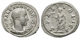 Ancient Roman Imperial Coins - Severus Alexander - Spes Denarius
232 Ad. Rome mint. Obv: IMP ALEXANDER PIVS AVG legend with laureate and draped bust ...