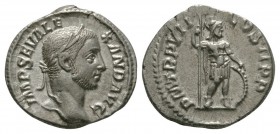 Ancient Roman Imperial Coins - Severus Alexander - Mars Denarius
228 AD. Rome mint. Obv: IMP SEV ALEXAND AVG legend with laureate bust right. Rev: P ...