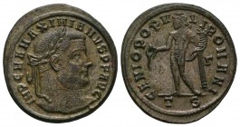 Ancient Roman Imperial Coins - Maximian - Genius Follis
302-303 AD. Thessalonica mint. Obv: IMP C M A MAXIMIANVS P F AVG legend with laureate bust ri...
