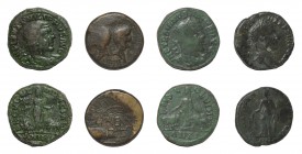 Ancient Roman Provincial Coins - Mixed Bronzes [4]
1st century BC-3rd century AD. Group comprising: Augustus and Agripa, dupondius (Crocodile); Phili...