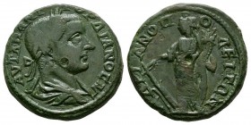 Ancient Roman Provincial Coins - Gordian III - Thrace - Tyche Bronze
238-244 AD. Hadrianopolis mint. Obv: AYT K M ANT GORDIANOC AVG (VG ligate) legen...