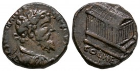 Ancient Roman Provincial Coins - Septimius Severus - Heliopolis - Temple Unit
194 AD. Heliopolis mint. Obv: IMP L SEPT SEV PERT AVG legend clockwise ...