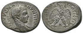 Ancient Roman Provincial Coins - Elagabalus - Antioch - Eagle Tetradrachm
219-220 AD. Antioch mint. Obv: AVT K M ANTWNEINOC CEB legend with laureate ...