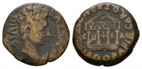 Ancient Roman Provincial Coins - Augustus - Spain - Ilici - Temple of Juno Semis
1st century AD. Ilici. Obv: laureate bust right. Rev: temple. 5.93 g...