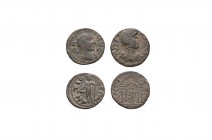 Ancient Roman Provincial Coins - Antioch and Meander - Bronzes [2]
3rd century AD. Group comprising: provincial issues, temple and standing figure re...