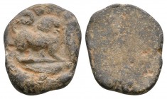 Ancient Byzantine Coins - Lead Figural Seal
7th-9th century AD. A uniface lead seal depicting an animal (dog?"). 3.67 grams. 
Fine.
Estimate: GBP 2...
