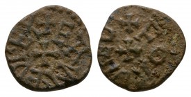 Anglo-Saxon Coins - Northumbria - Aethelred II - Fordred - Styca
843-850 AD. Second reign. Obv: small cross with +EDILRED REX legend. Rev: small cros...