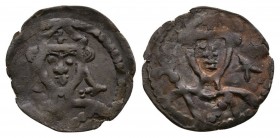 Anglo-Saxon Coins - European Issues - Germanic - Double Portrait Denier
12th-13th century AD. Obv: facing bust with star right. Rev: facing bust. 0.6...