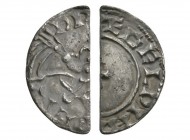 Anglo-Saxon Coins - Edward the Confessor - York? / Aethelwine - Radiate/Small Cross Cut Halfpenny
1044-1046 AD. BMC type i. Obv: radiate profile bust...