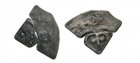 Norman Coins - Stephen - Launceston / Willelm - Watford Cut Farthing
1136-1145 AD. Obv: profile bust with [STIEFNE R] legend. Rev: cross moline with ...
