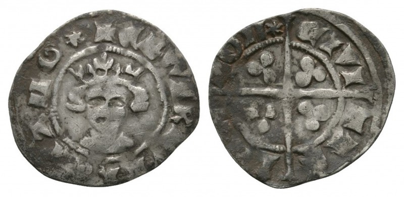 English Medieval Coins - Edward III - London - Halfpenny
1335-1343 AD. Second c...
