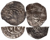 English Medieval Coins - Henry II - Tealby Pennies and Cut Halfpennies [4]
1158-1180 AD. Group comprising: pennies (2; Rogier at Canterbury and uncer...