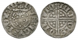 English Medieval Coins - Henry III - London / Nicole - Long Cross Penny
. Class 3c. Obv: facing bust with HENRICVS REX III legend. Rev: long voided c...
