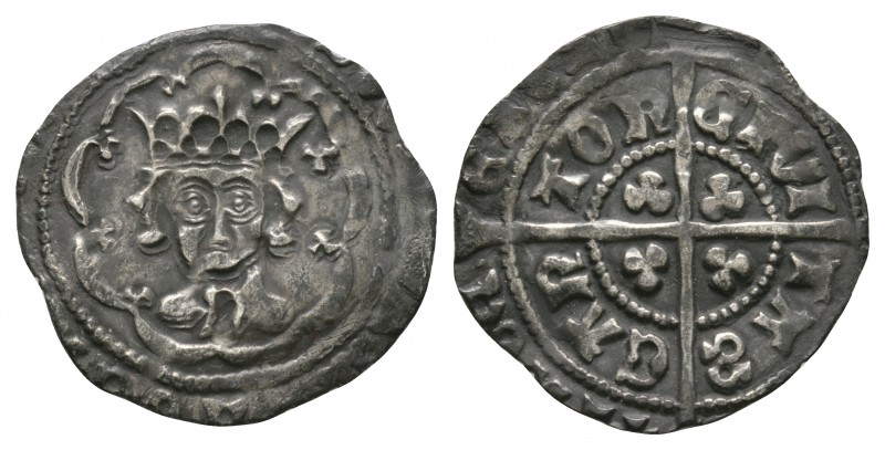 English Medieval Coins - Edward IV - Canterbury - Contemporary Forgery Halfgroat...