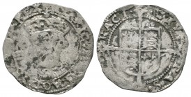 English Tudor Coins - Henry VIII - York - Facing Bust Groat
1544-1547 AD. Third coinage, bust 2. Obv: facing bust with no mintmark. Rev: long cross o...