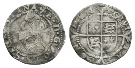English Tudor Coins - Elizabeth I - Penny
1560-1561 AD. Second Issue. Obv: profile bust with E D G ROSA SINE SPINA legend wiith 'cross-crosslet' mint...