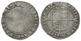 English Tudor Coins - Elizabeth I - 1573 - Sixpence
Dated 1573 AD. Third/fourth issue, bust 4B. Obv: profile bust with rose behind and ELIZABETH D G ...