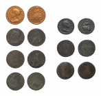 English Milled Coins - Charles II to George I - Copper Farthings [7]
Dated 1672-1719 AD. Group comprising copper farthings of: Charles II (4); Willia...