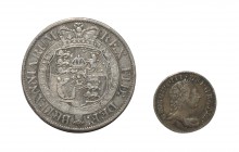 English Milled Coins - George III - 1762/1817 - Threepence and Halfcrown [2]
Dated 1762, 1817 AD. Group comprising: early coinages, threepence (1762)...