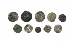 World Coins - Medieval Continental Coin Group [10]
Various dates.. Group comprising: various European issues, in silver/billon (8) and copper-alloy (...