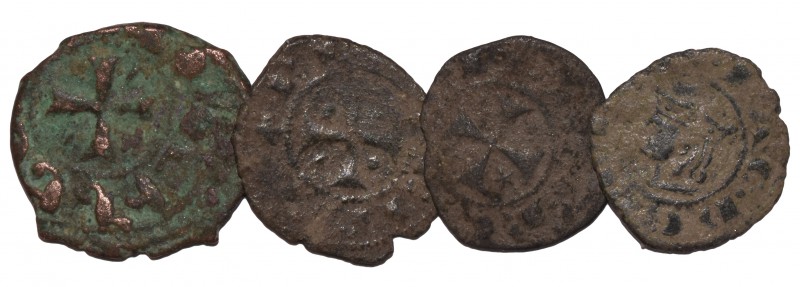 World Coins - Crusader Issues - Base Deniers [4]
12th-14th century AD. Group co...