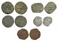World Coins - Crusader Issues - Denier Group [5]
12th-15th century AD. Group comprising deniers of: Antioch, Bohemund IV; Cyprus, Peter, James II; Si...