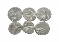 World Coins - Islamic - Ottoman - Suleiman Pasha - Small Silvers [6]
1421-1451 AD. Obvs: inscriptions. Revs: inscriptions. 6.35 grams total. [6, No R...