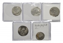 World Coins - Islamic - Abbassid - Dirhams [5]
8th-9th century AD. Group comprising: inscription dirhams; several issues and mints represented. 25 gr...