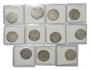 World Coins - Islamic - Ayyubids - Dirhams [11]
12th-13th century AD. Group comprising: inscription dirhams, various issues. 45 grams total (includin...