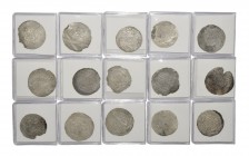World Coins - Islamic - Rasulid - Animal Dirhams [15]
13th-15th century AD. Group comprising: inscription dirhams depicting animals including lion (5...