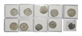 World Coins - Islamic - Ayyubids - Dirhams [10]
12th-13th century AD. Group comprising: inscription dirhams, various issues. 44 grams total (includin...