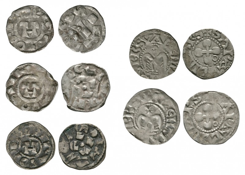 World Coins - Crusader Issues - Lucca and Valence - Deniers [5]
Circa 1100-1300...
