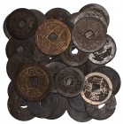 World Coins - Vietnam - Cash Coin Group [34]
Various dates.. Group comprising cast cash coins. Obvs: four characters. Revs: mostly plain. 59.2 grams ...