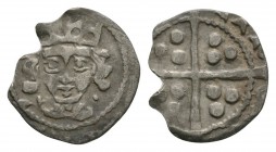 World Coins - Ireland - Edward IV - Dublin - Cross and Pellets Penny
1472-1478 AD. Light cross and pellets coinage. Obv: facing bust with pellets at ...