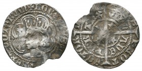 World Coins - Scotland - Robert II - Perth - Halfgroat
1371-1390 AD. Obv: profile bust with sceptre within tressure with +ROBERTVS DI GRA REX SCOTORV...