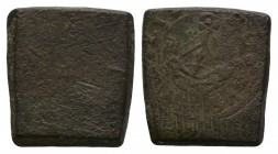 Coin Weights - Half Noble Coin Weight
15th century AD. Square. Obv: ship. Rev: plain. LSA p.23. 3.66 grams. [No Reserve]
Fine.
Estimate: GBP 20 - 3...