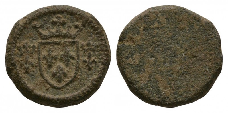 Coin Weights - Half Ecu Coin Weight
15th-16th century AD. Round. Obv: crowned a...