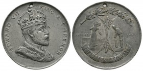 British Commemorative Medals - Edward VII - 1901 - Children's Day Grays Medal
Dated 26 June 1901 AD. White metal, pierced for suspension. Obv: profil...