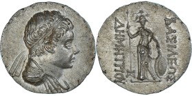 Baktrian Kingdom, Demetrios II, Tetradrachm, ca. 150-145 BC, Silver, NGC, Ch AU