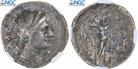 Bruttium, Drachm, 216-214 BC, Silver, NGC, VF, HN Italy:1960