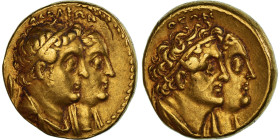 Ptolemy II Philadelphos, 1/2 mnaieion, ca. 270/65-261/0 BC, Alexandria, Gold