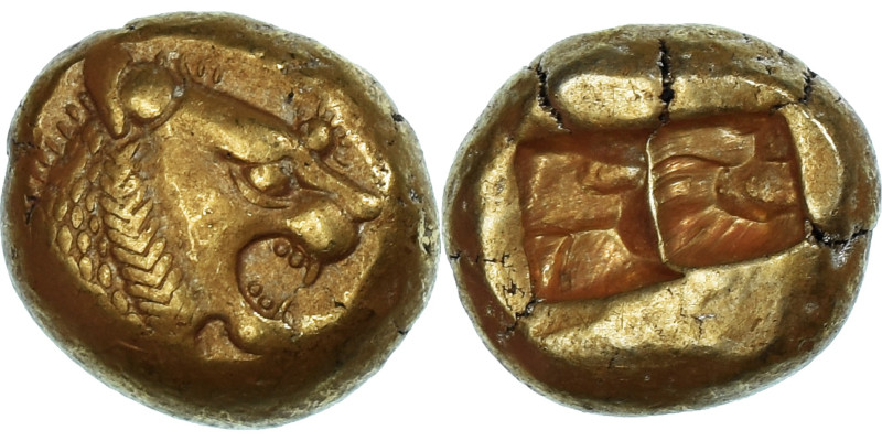 Lydia, Alyattes to Croesus, 1/3 Stater, ca. 620/10-550/39 BC, Sardis, Electrum
...