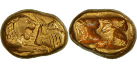 Lydia, Alyattes to Kroisos, 1/3 Stater, ca. 564/53-550/39 BC, Sardis, Gold, NGC